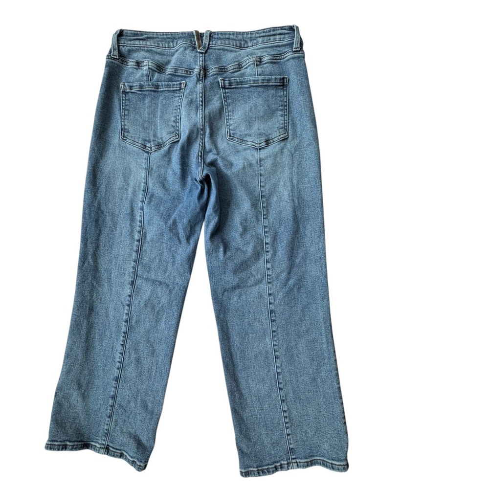 Kut from the Kloth Charlotte High Rise Wide Leg Jeans Womens 14 Medium Wash Boho - Picture 11 of 11